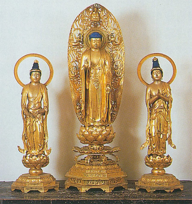 14 上山口西光寺 阿弥陀三尊立像